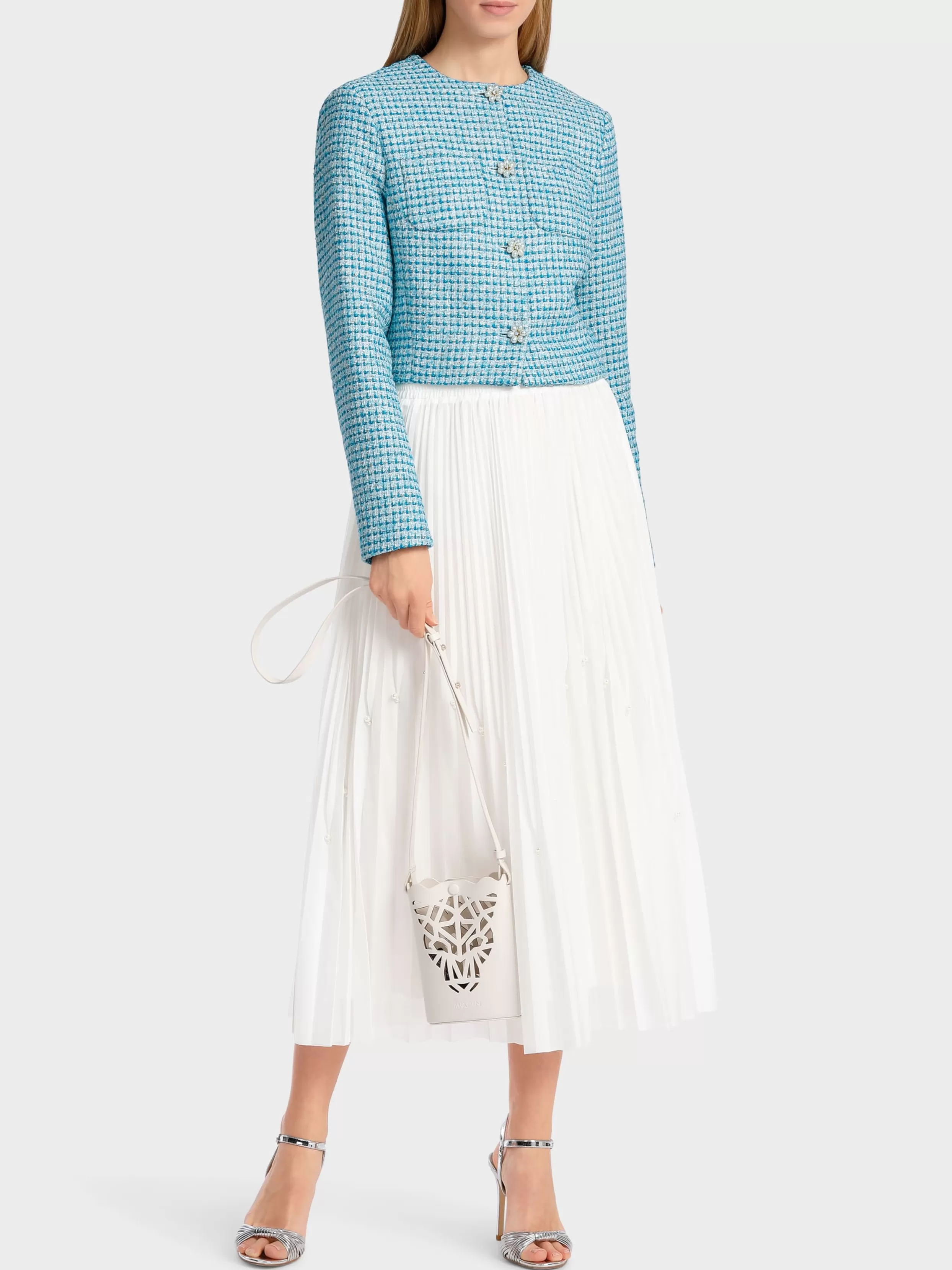 Marc Cain Pleated skirt with beads | Skirts